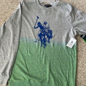 Long sleeve tee brand new grey color size XXL